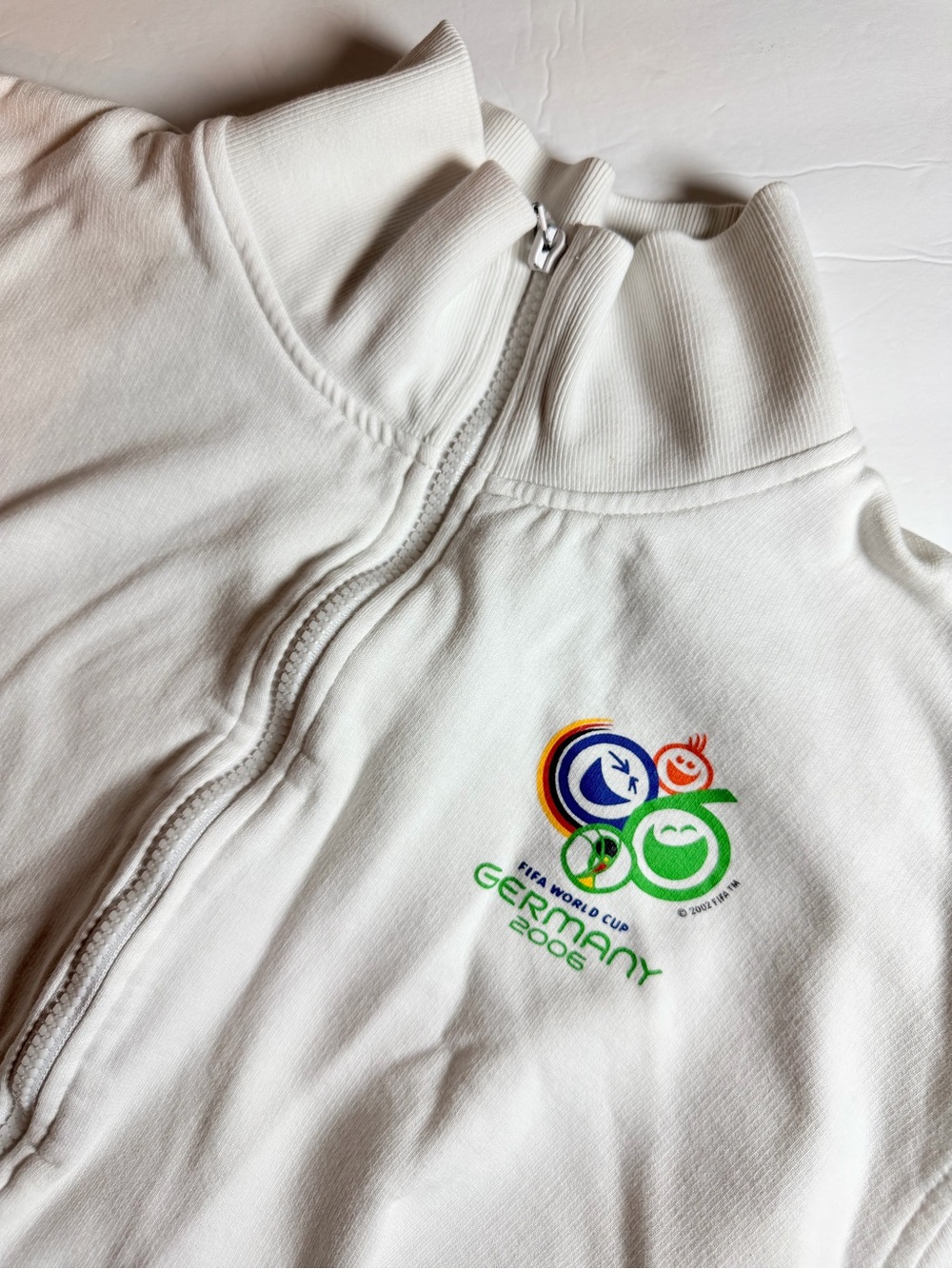 Vtg FIFA World Cup Germany 2006 Men's Full Zip Sweatshirt XL White Adult Unisex